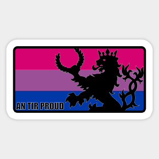 An Tir Pride - Bisexual - Oblong Sticker